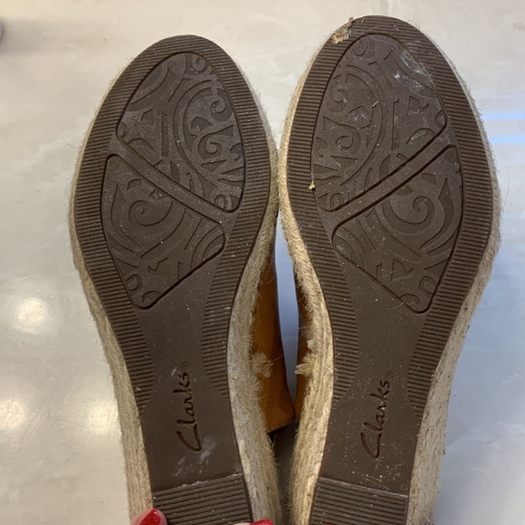 Clark’s Petrina Abby Wedge Sandals Size 6.5 - Picture 4 of 5